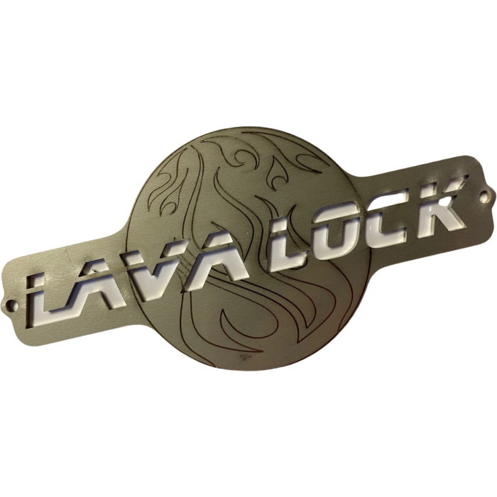 LavaLock® 6 x 3 Stainless Bolt on Logo Plate