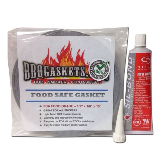 Offset Smoker Gasket Firebox Seal black rtv pit cooker heat chamber FB220 