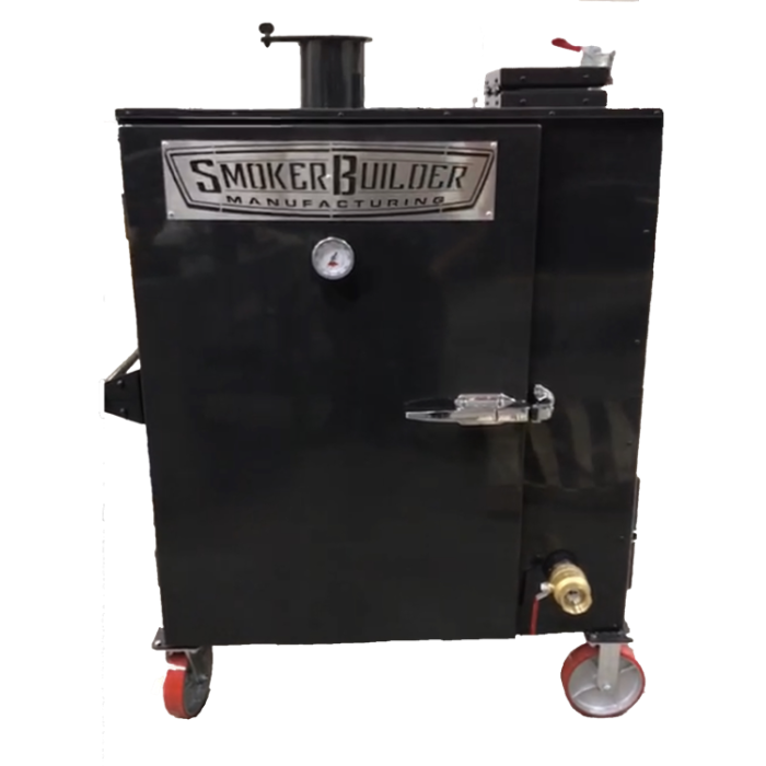 SmokerBuilder MFG DoublePan Gravity Feed Smoker - Black (6-8 wk lead to ship)