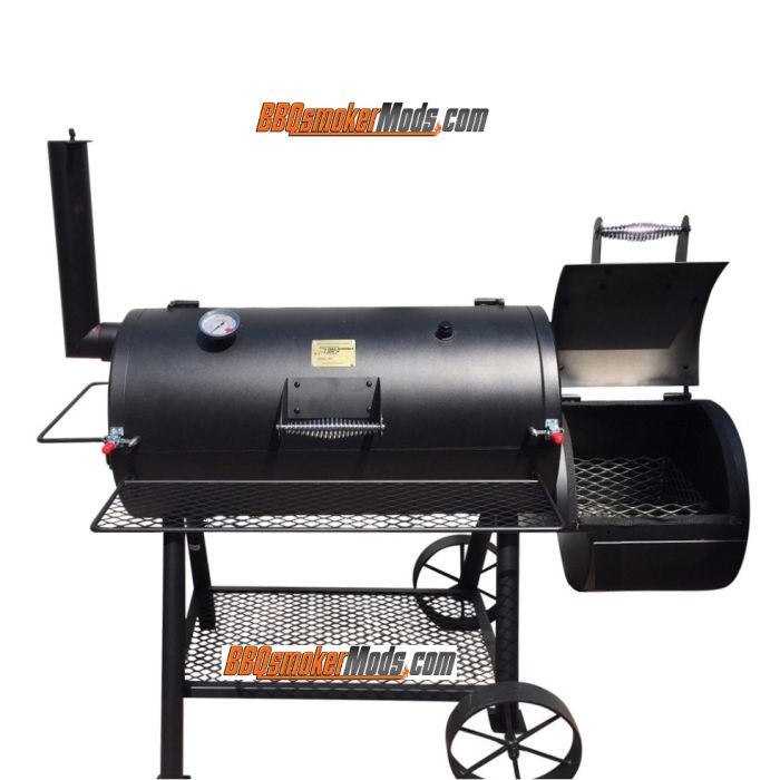 Oklahoma Joe HIGHLAND ALL BLACK w/ RTV Gasket & Latch Mod Kit by FireBlack®