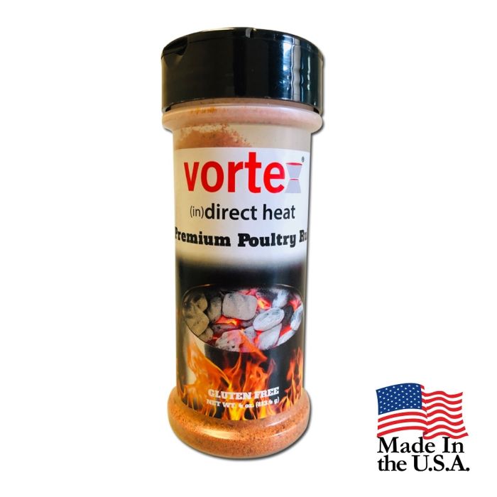 Genuine Vortex (in)Direct Heat Brand Premium Poultry Rub Chicken Seasoning - 4oz Bottle