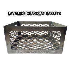 12in x 10in x 6in BBQsmokerMods LavaLock Lasercut Fire Box Charcoal Basket, 