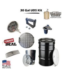 30 Gallon Drum Smoker Kit Complete with Drum - DIY