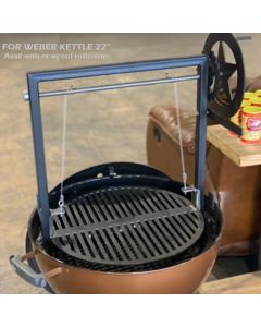 Santa Maria Grill attachment for Weber Kettle 22 or 26 inch